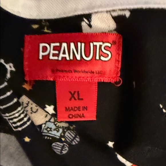 Peanuts Black and White Space Pajama Set Ultra Soft - Picture 9 of 13